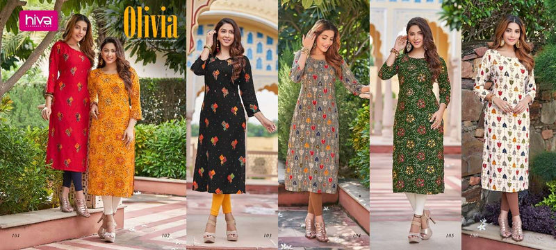 Buy Hiva Trendz Women's Cotton Printed Anarkali Kurti with Dupatta Set  Mustard at Amazon.in